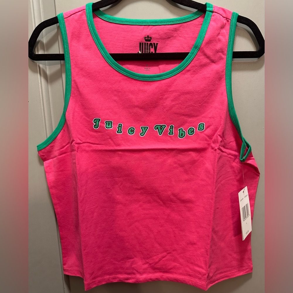 Juicy Couture Size L Watermelon Tank Top NWT